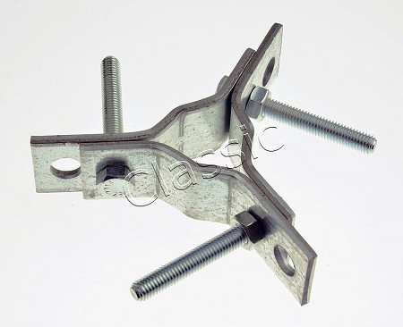 3-Way guy wire mast clamp w/holes